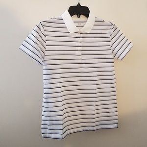 Uniqlo striped t-shirt with collar